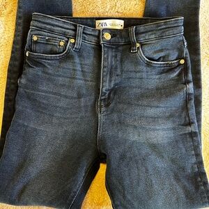 Zara Women's Dark Blue Skinny Jeans